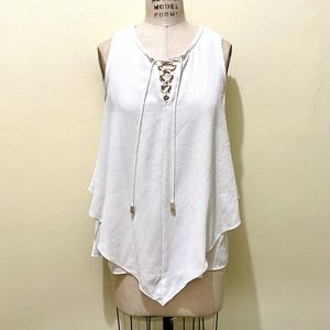 Vince Camuto crepe sleeveless blouse